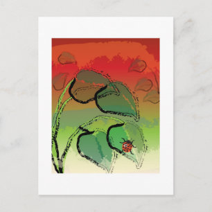 Ladybug Landing Postkarte