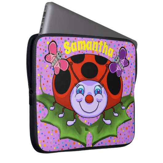 Ladybug Laptop Case (Vorne Rechts)