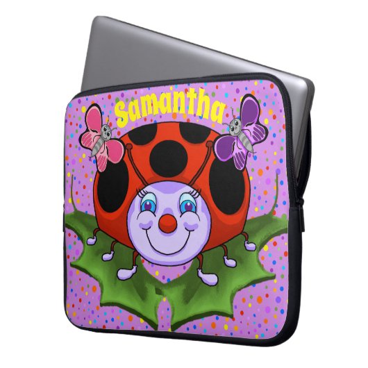 Ladybug Laptop Case (Vorderseite Links)