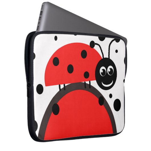 Ladybug Laptop Sleeve (Vorne Rechts)