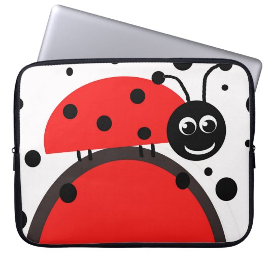 Ladybug Laptop Sleeve (Vorderseite)