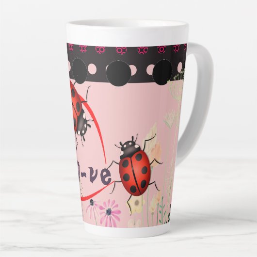 Ladybug Latte Liebe Milchtasse (Rechte Ecke)