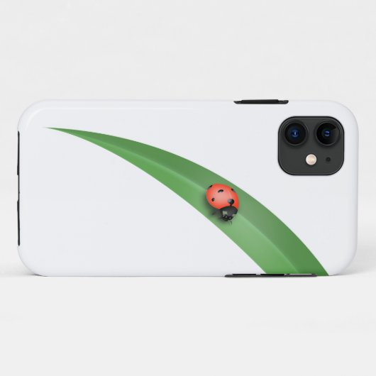 Ladybug Leaf Case-Mate iPhone Hülle (Rückseite (Horizontal))