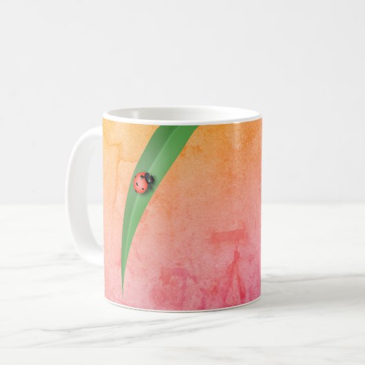 Ladybug Leaf Kaffeetasse (Vorderseite Links)