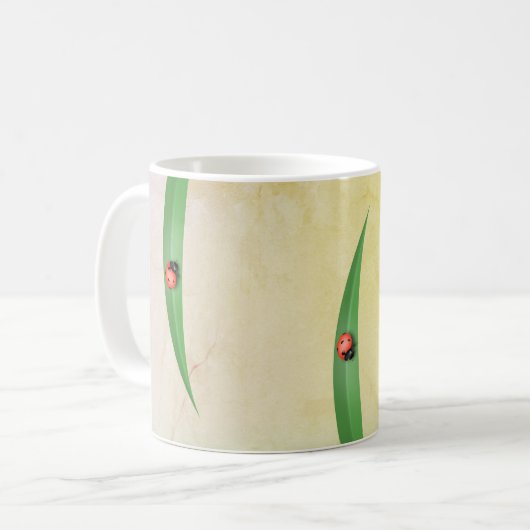 Ladybug Leaf Kaffeetasse (Vorderseite Links)