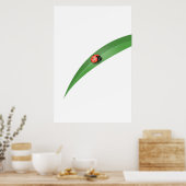 Ladybug Leaf Poster (Küche)