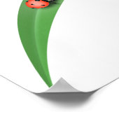 Ladybug Leaf Poster (Ecke)