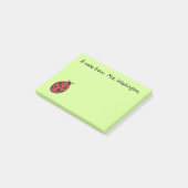 Ladybug-Lehrerposten - Anmerkungen Post-it Klebezettel (angewinkelt)