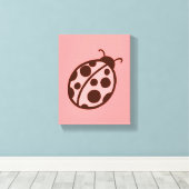 Ladybug Leinwand Print (Insitu (Holzboden))