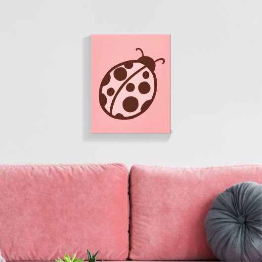 Ladybug Leinwand Print (Insitu (Wohnzimmer))