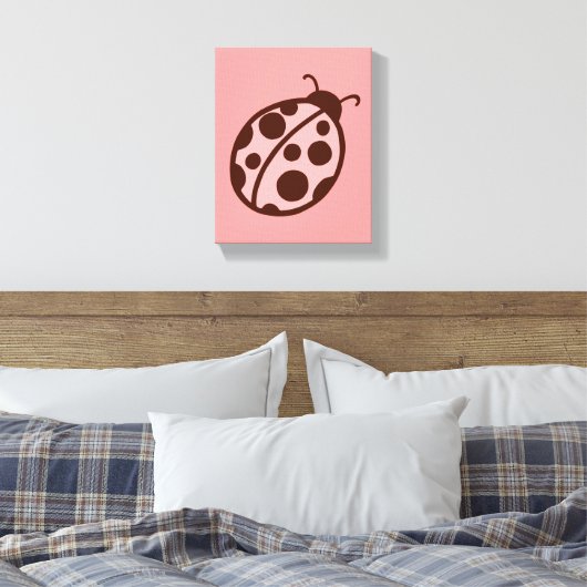 Ladybug Leinwand Print (Insitu (Schlafzimmer))