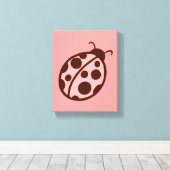 Ladybug Leinwand Print (Insitu (Holzboden))