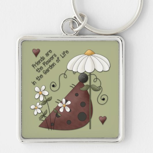 Ladybug Liebe and Friendship Schlüsselanhänger (Vorne)