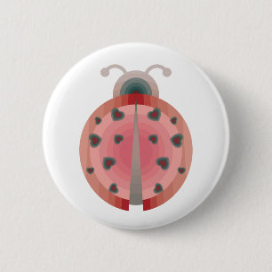 ladybug-Liebe Button