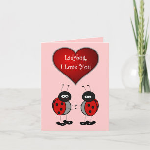 Ladybug-Liebe Feiertagskarte