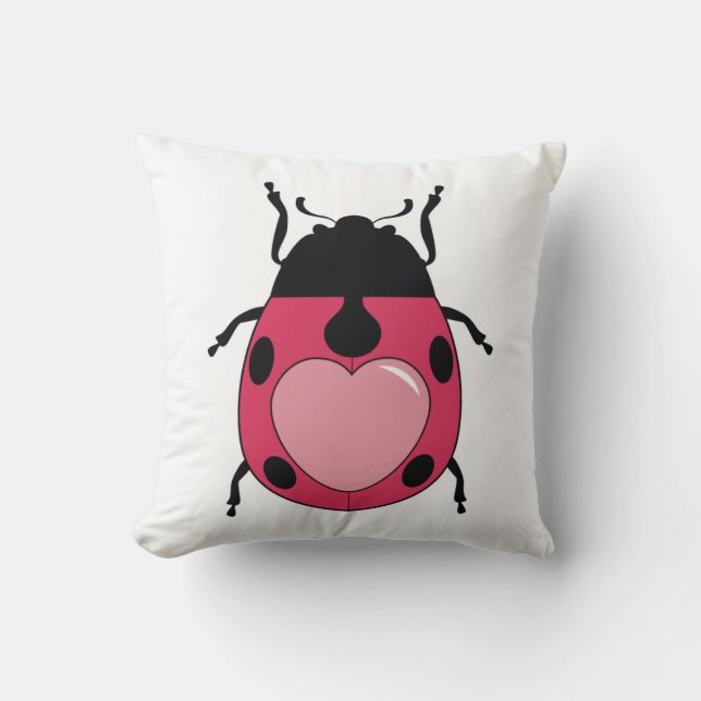 Ladybug-Liebe Kissen (Vorderseite)