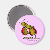 Ladybug Liebe Magnet (Vorderseite/Rückseite)