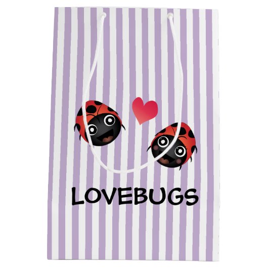 Ladybug-Liebe Mittlere Geschenktüte (Rückseite)