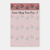 Ladybug-Liebe (Muster) Post-it Klebezettel (Vorderseite)