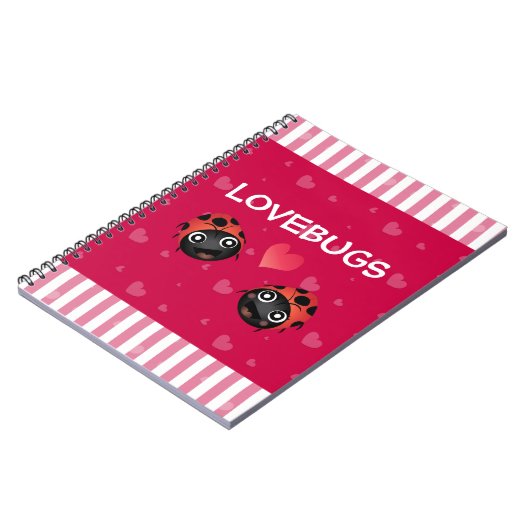 Ladybug-Liebe Notizblock (Linke Seite)