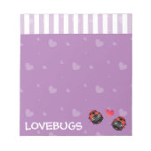 Ladybug-Liebe Notizblock (Vorderseite)