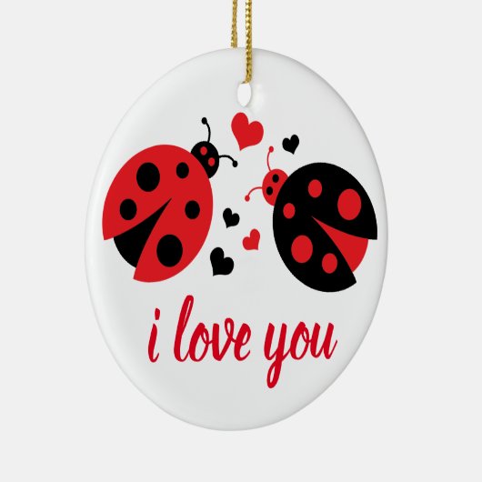 Ladybug Liebe Ornament (Rechts)