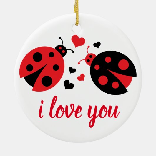 Ladybug Liebe Ornament (Hinten)