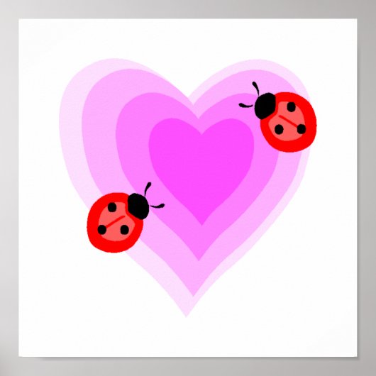 Ladybug-Liebe Poster (Vorne)