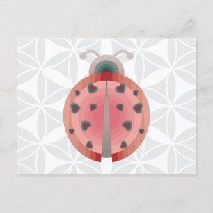 ladybug-Liebe Postkarte