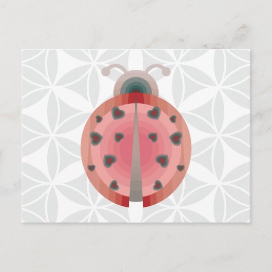 ladybug-Liebe Postkarte (Vorderseite)