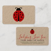 Ladybug-Liebe Visitenkarte (Vorne/Hinten)