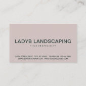 ladybug-Liebe Visitenkarte (Rückseite)