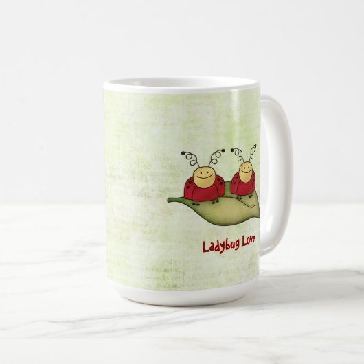 Ladybug Liebe Whimsical Graphic Tasse (VorderseiteRechts)
