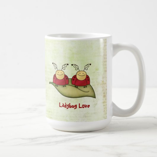 Ladybug Liebe Whimsical Graphic Tasse (Rechts)