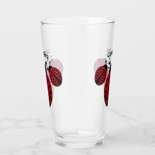 Ladybug liebt Ihren Namen Glas (Rechts)