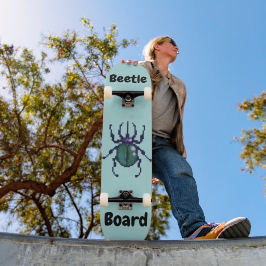 Ladybug, lieveheersbeestje pixelart skateboard (Außenbereich 1)