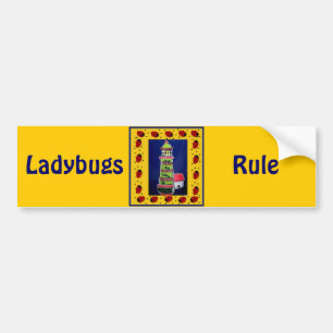 Ladybug Lighthouses Autoaufkleber