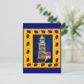 Ladybug Lighthouses Postkarte (Stehend Vorderseite)