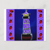 Ladybug Lighthouses Postkarte (Vorderseite)
