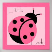 Ladybug "Little Lady" Print Poster (Vorne)
