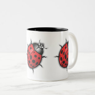 LadyBug Lovers Mug Zweifarbige Tasse