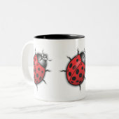 LadyBug Lovers Mug Zweifarbige Tasse (Vorderseite Links)