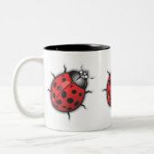LadyBug Lovers Mug Zweifarbige Tasse (Links)