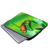 Ladybug Macro Laptop Sleeve | Nature Tech Pouch (Vorne Knopf)