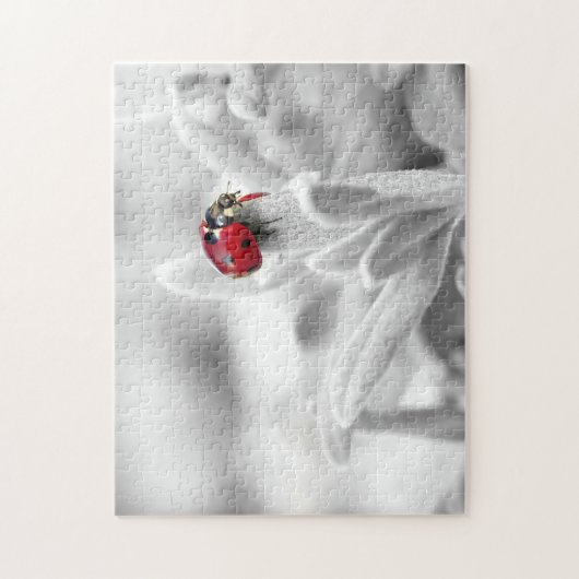 Ladybug Macro Monochrome, Jigsaw Puzzle (Vertikal)