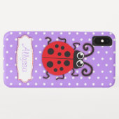 Ladybug-Mädchen nennen grünes Ipotierhandwerk Case-Mate iPhone Hülle (Rückseite (Horizontal))