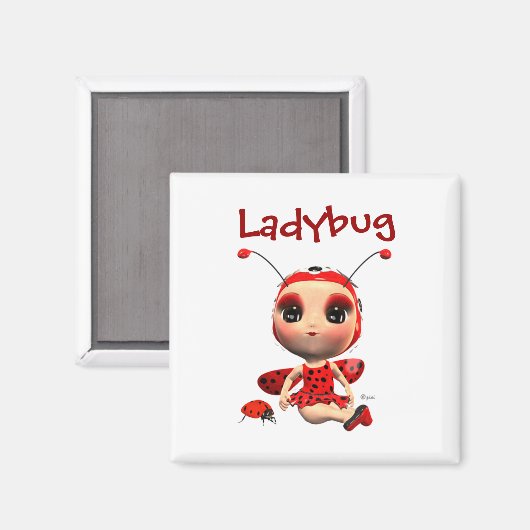 Ladybug Magnet (Vorderseite/Rückseite)