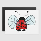 Ladybug Magneteinladung (Vorne/Hinten)