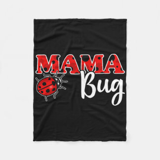Ladybug-Mama des Geburtstagskinder-Shirts Fleecedecke