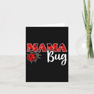 Ladybug-Mama des Geburtstagskinder-Shirts Karte